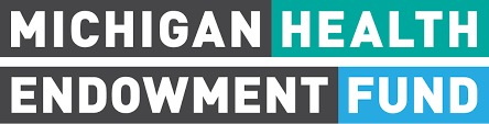 michigan health endowment fund with colored background